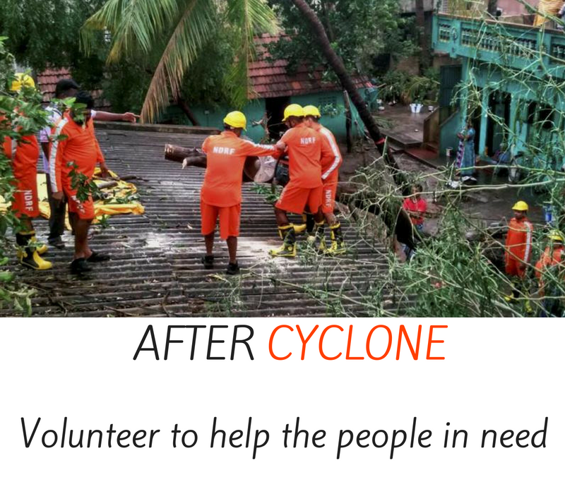 After cyclone - drink boiled water.